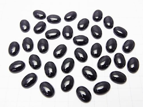 Onyx AAA Oval Cabochon 14x10mm 3pcs