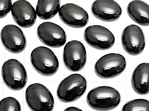Onyx AAA Oval Cabochon 16x12mm 3pcs