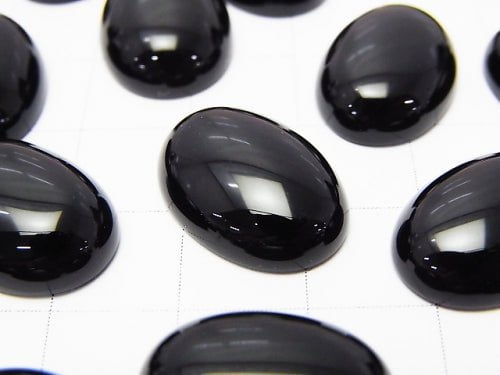 Onyx AAA Oval Cabochon 18x13mm 3pcs