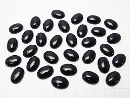 Onyx AAA Oval Cabochon 18x13mm 3pcs