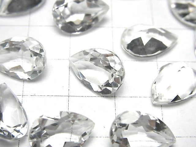 Hochwertiger Kristall AAA Lose Stein Tropfenform Facettiert 14x10mm 2 Stück