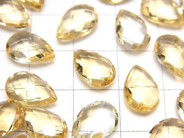 Hochwertiger Citrin AAA Ungebohrt Tropfenform Kissen-Schliff 12x8mm 4Stücke $9.79!