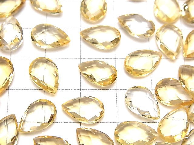 Hochwertiger Citrin AAA Ungebohrt Tropfenform Kissen-Schliff 12x8mm 4Stücke $9.79!