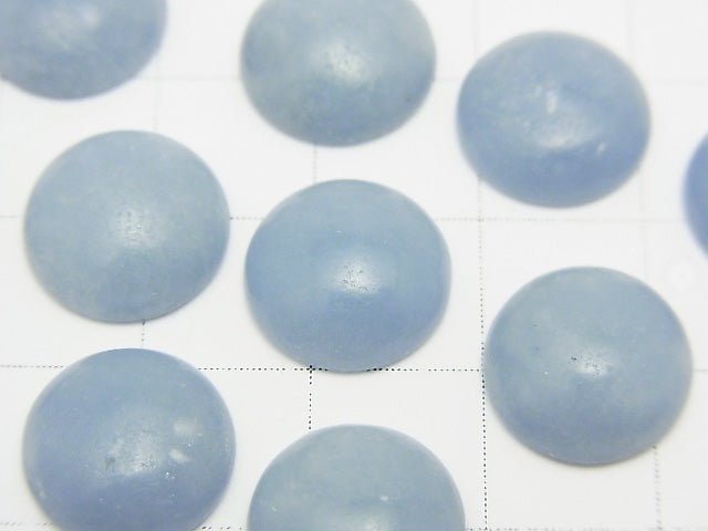 Angelit Rund Cabochon 12x12mm 4Stücke $4.19!