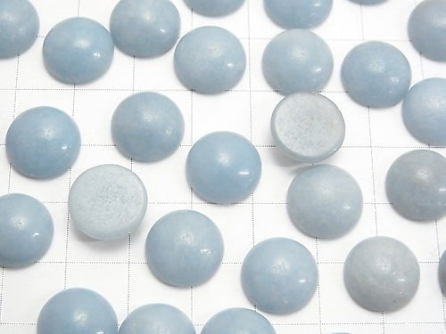 Angelit Rund Cabochon 12x12mm 4Stücke $4.19!
