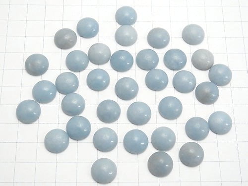 Angelit Rund Cabochon 12x12mm 4Stücke $4.19!