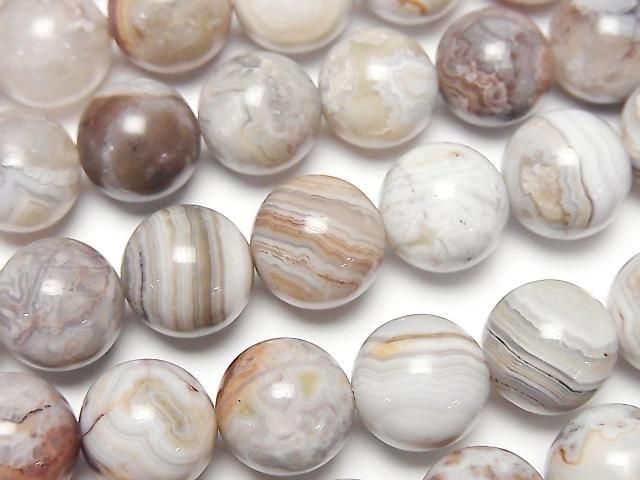Laguna Lace Agate Rund 10mm halb oder 1Strang Perlen (ca. 15 Zoll / 36 cm)