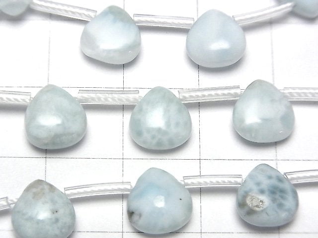 Larimar Pektolith AA+ Kastanie (glatt) 8x8mm 1 Strang Perlen (ca. 7 Zoll / 17 cm)