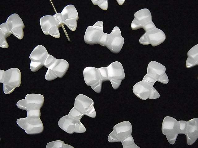 高品質白色貝殼(銀唇貝),粉色貝殼 AAA 緞帶形 10x7x3mm 1個