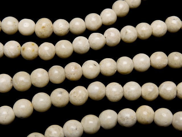 Riverstone Round 4mm 1strand beads (aprx.15inch/38cm)