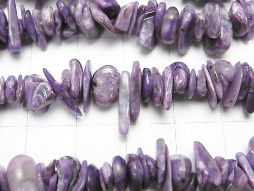 1strand $9.79! High Quality Charoite AAA - Chips (Small Nugget) 1strand beads (aprx.15inch / 38cm)
