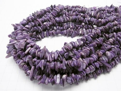 1strand $9.79! High Quality Charoite AAA - Chips (Small Nugget) 1strand beads (aprx.15inch / 38cm)