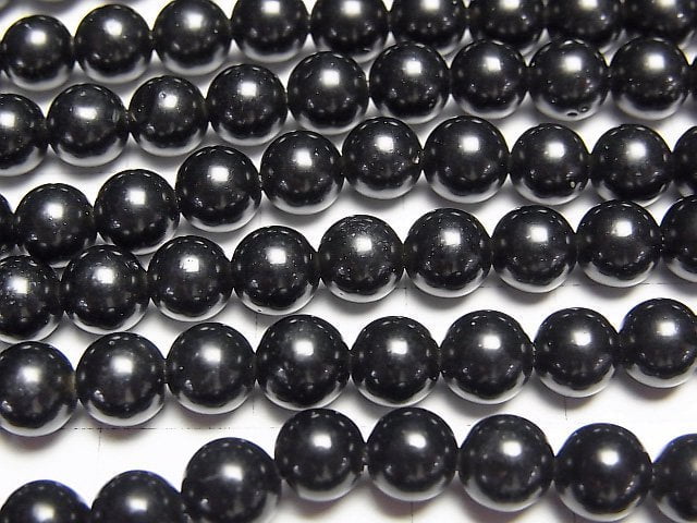 Tektite Round 6mm half or 1strand beads (aprx.15inch/38cm)