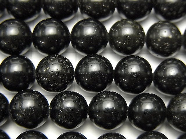 Tektite Round 8mm half or 1strand beads (aprx.15inch/38cm)