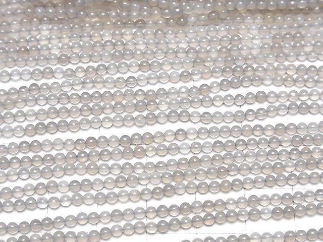 Gray Onyx AAA Round 2mm 1strand beads (aprx.15inch/38cm)