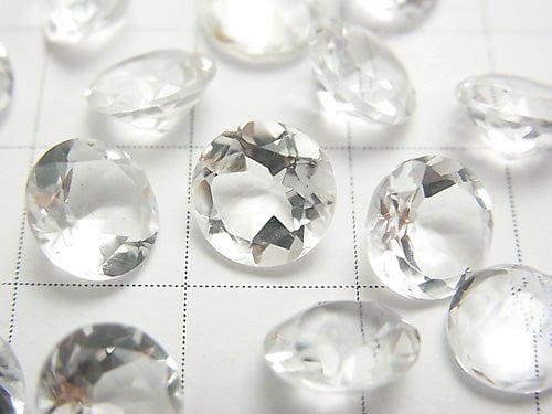 Hochwertiger Kristall AAA Lose Steine Rund facettiert 8x8mm 5 Stück