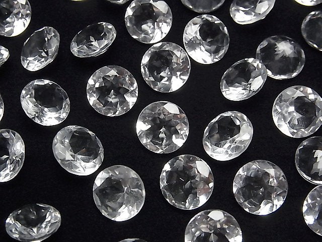 High Quality Crystal AAA Loose stone Round Faceted 10x10mm 3pcs
