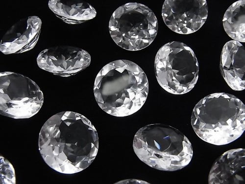 Hochwertiger Kristall AAA unbohrter rund facettiert 16x16mm 3 Stück