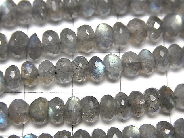Hochwertig Labradorit AAA Faceted Button Rondelle 6x6x3mm halbe oder 1Strang Perlen (ca. 14 Zoll / 34 cm)