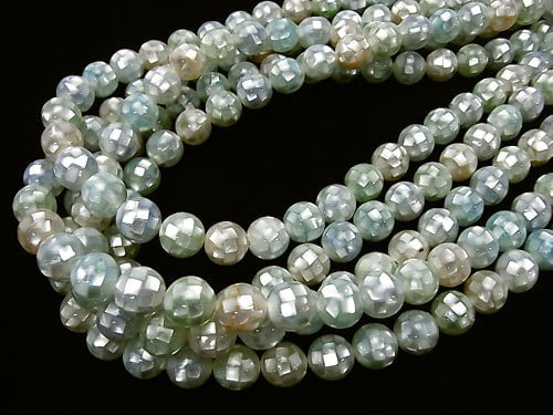 Mosaikschale Mischfarbe Rund 10mm 1/4 oder 1Strang Perlen (ca. 16 Zoll / 39 cm)