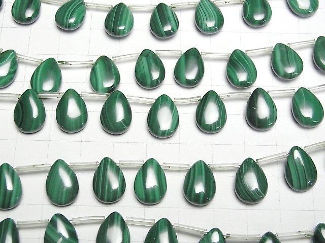 Malachit AAA Birnenform 14x10mm 1/4 oder 1 Strang Perlen (ca. 15 Zoll / 36 cm)