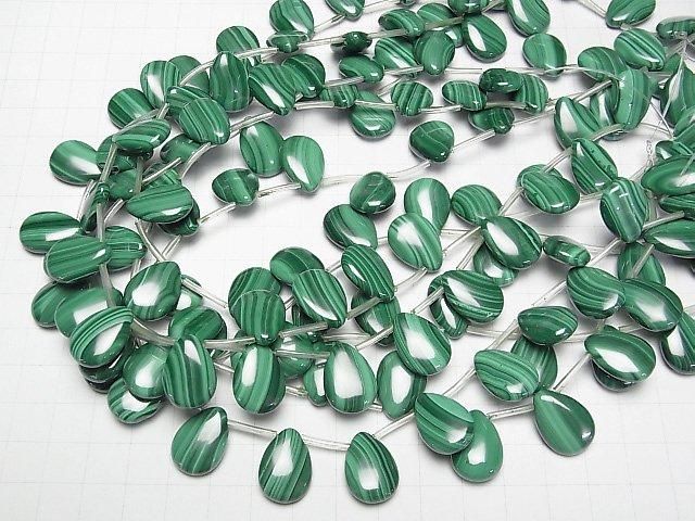 Malachit AAA Birnenform 18x13mm 1/4 oder 1 Strang Perlen (ca. 15 Zoll / 36 cm)