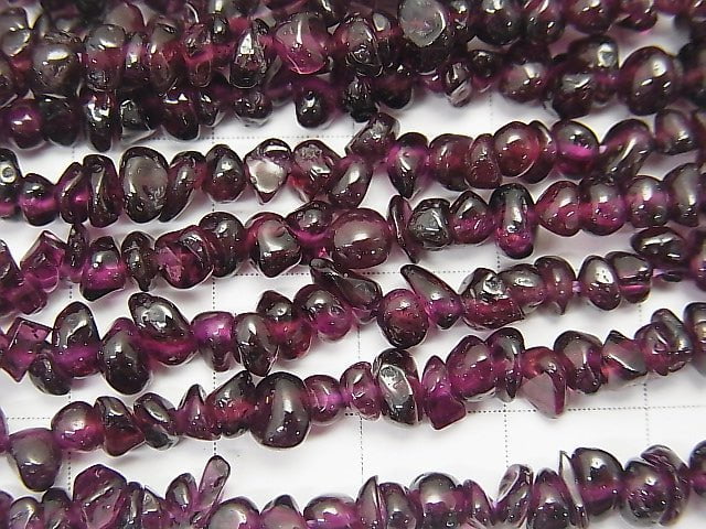 Granat AA++ Chips (kleine Nuggets) 1strang Perlen (ca. 34 Zoll/86 cm)