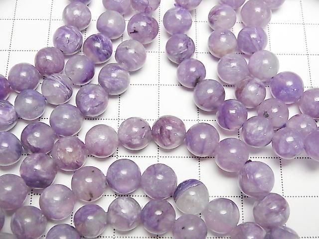 Engel Silica (Charoit mit Silica) AA+ Rund 8mm Armband