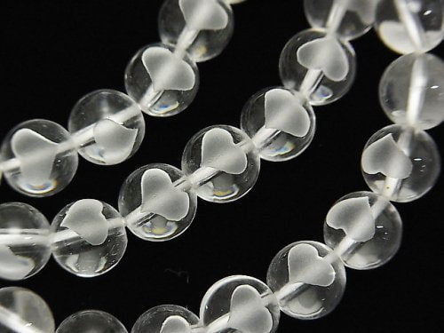 Accessories, Bracelet, Carving, Crystal Quartz, Heart Gemstone Beads