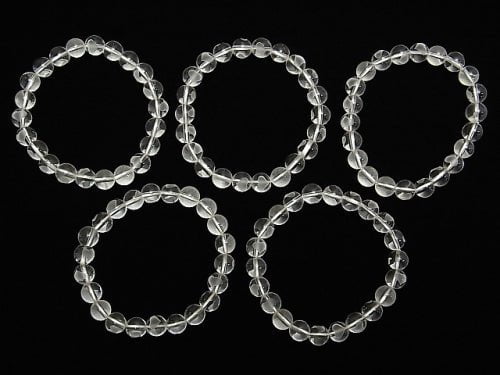 Herzgravur! Kristall AAA Rund 8 mm halb oder 1 Strang (Armband)