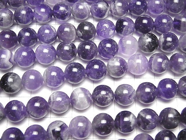 Gemischte Amethyst-Runde 10mm 1 Strang Perlen (ca. 15 Zoll / 37 cm)