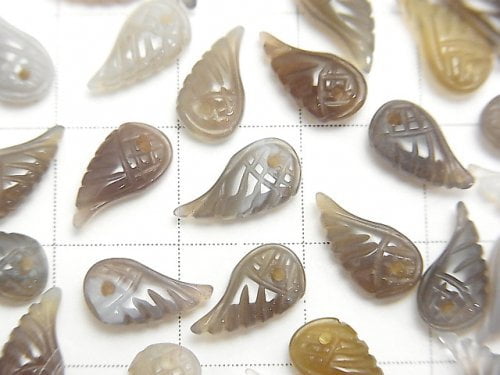 3pcs $4.79! Botswana Agate Angel Wing 10x5x3mm 3pcs