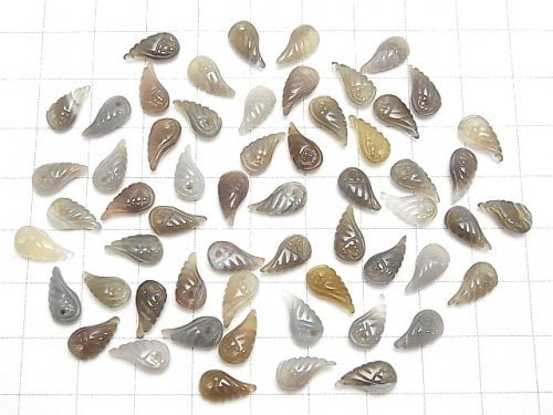 3pcs $4.79! Botswana Agate Angel Wing 10x5x3mm 3pcs