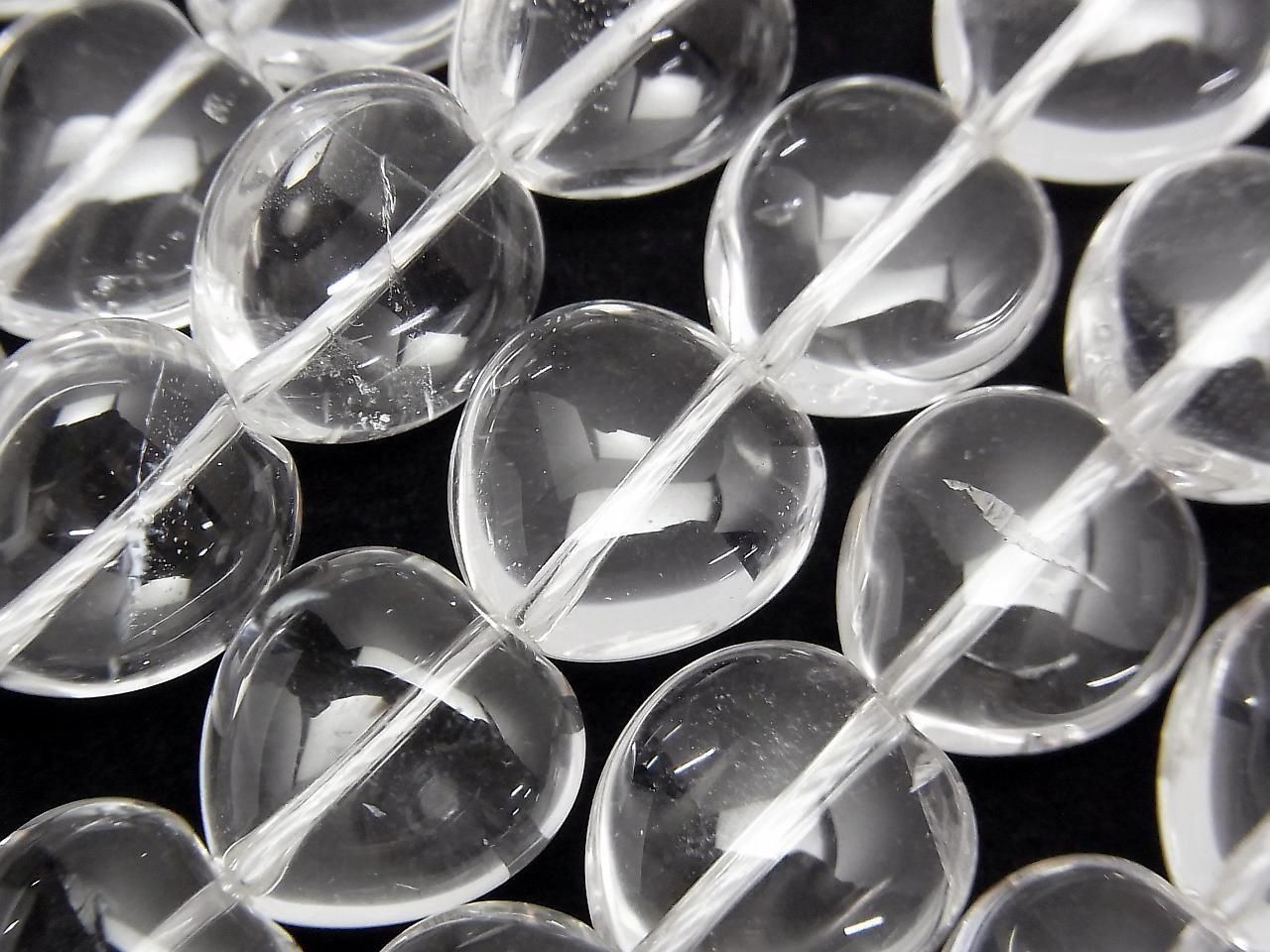 Crystal AA++ Vertical Hole Heart 12x12mm half or 1-strand beads (approx. 15inch/36cm)