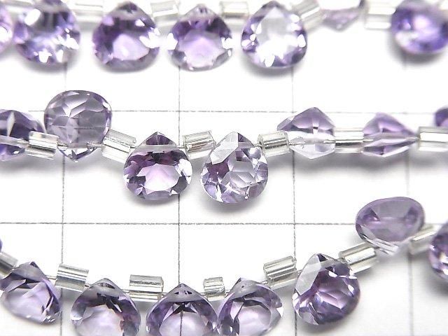 Hochwertiger rosa Amethyst AAA Kastanie facettiert 6x6mm halb oder 1 Strang Perlen (28 Stück)