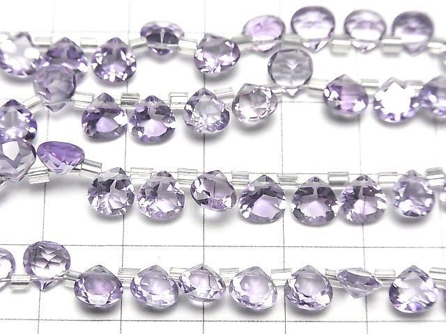 Hochwertiger rosa Amethyst AAA Kastanie facettiert 6x6mm halb oder 1 Strang Perlen (28 Stück)
