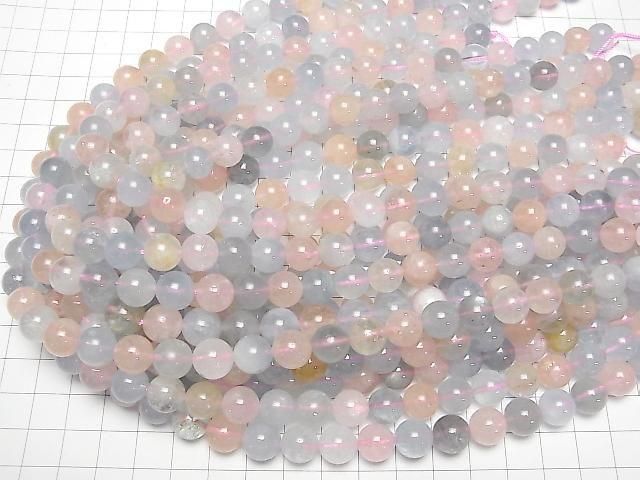 Berylmischung (Multicolor Aquamarin) AAA- Rund 10mm 1/4 oder 1Strang Perlen (ca. 15Zoll/37cm)