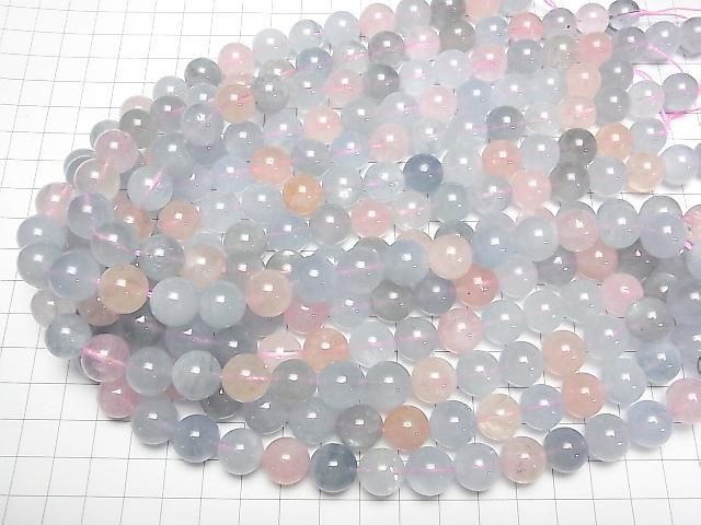 Berylmischung (Multicolor Aquamarin) AAA Rund 12mm 1/4 oder 1Strang Perlen (ca. 15Zoll/37cm)