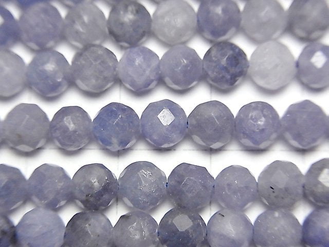 Hochwertig! Tansanit AA facettierte Rund 5mm halb oder 1Strang Perlen (ca. 15 Zoll / 37 cm)