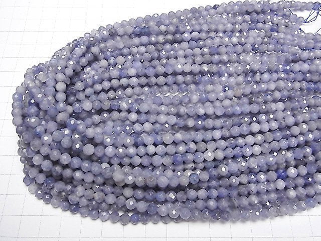 Hochwertig! Tansanit AA facettierte Rund 5mm halb oder 1Strang Perlen (ca. 15 Zoll / 37 cm)
