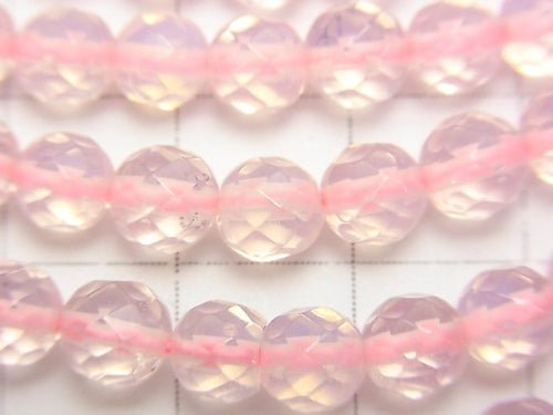 Opalit 64 facettierte runde 6 mm rosa 1strang Perlen (ca. 14 Zoll / 34 cm)
