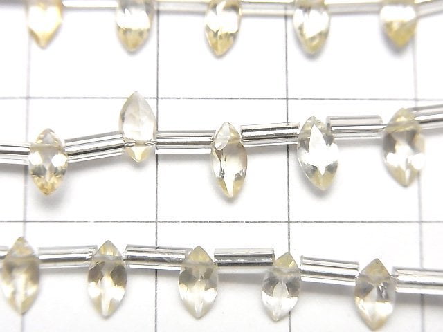 Hochwertiger Citrin AAA Marquise Facettierte 6x3mm 1 Strang Perlen (30 Stück)