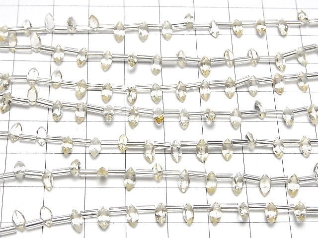 Hochwertiger Citrin AAA Marquise Facettierte 6x3mm 1 Strang Perlen (30 Stück)