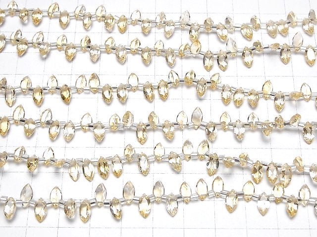 Hochwertig! Citrin AAA Marquise facettiert 8x4mm halbe oder 1 Strang Perlen (28 Stück)