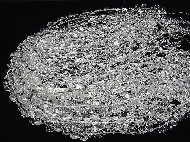 Kristall AAA Kastanienform (glatt) 8x8x4mm 1/4 oder 1 Strang Perlen (ca. 15 Zoll / 38 cm)