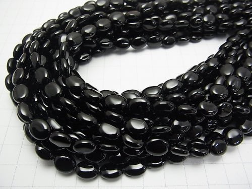 Onyx Oval 10x8x4mm 1strand beads (aprx.15inch/38cm)
