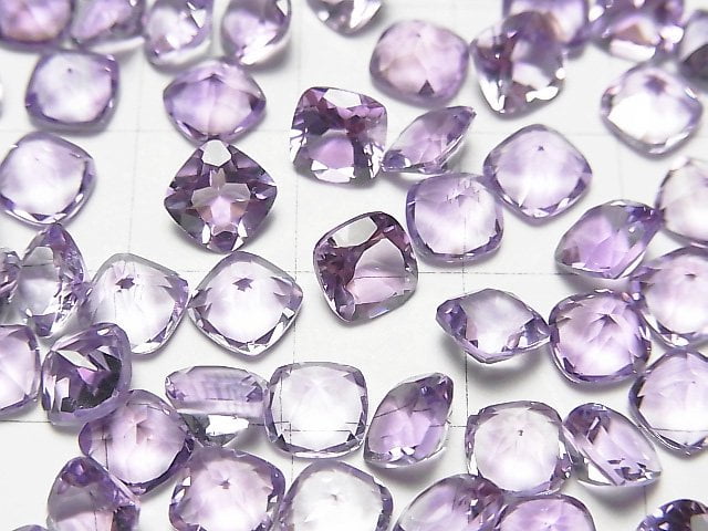 Hochwertiger Amethyst AAA Lose Stein Quadratisch Facettiert 6x6mm 5 Stück