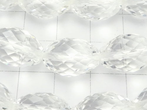 Hochwertig! Kristall AAA Facettierte Reiskorn 14 x 10 x 10 mm 1/4 oder 1strang Perlen (ca. 15 Zoll / 36 cm)