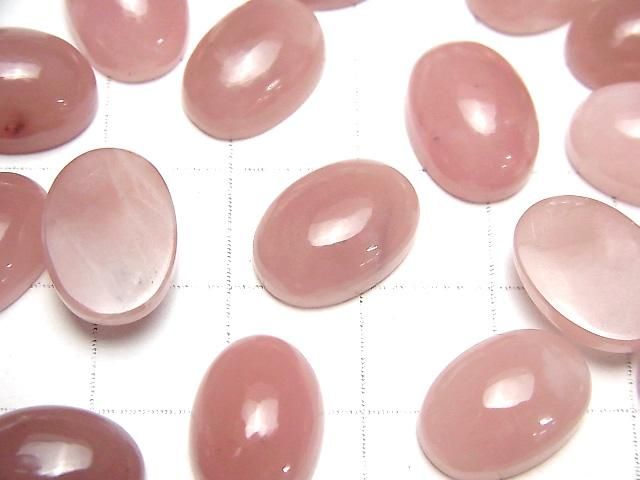 Guava Quarz AAA Oval Cabochon 14x10mm 2 Stk