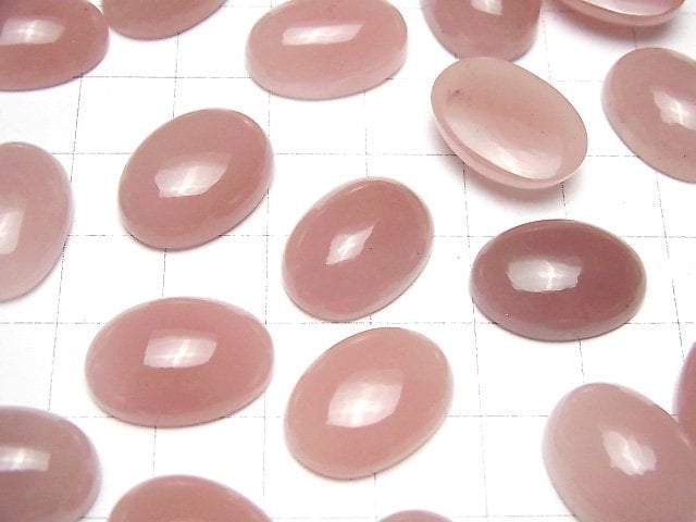 Guava Quarz AAA Oval Cabochon 18x13mm 3 Stk